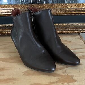 Sudini Rich Chocolate Leather Booties
